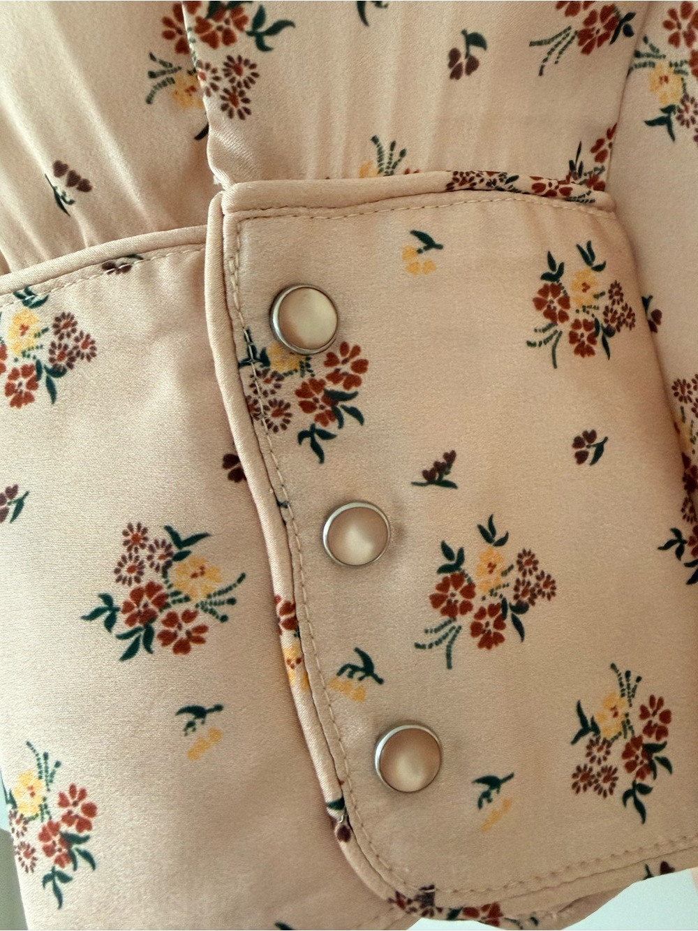 Anthropologie Letmebe Floral fringed blouse. - Picture 3 of 5